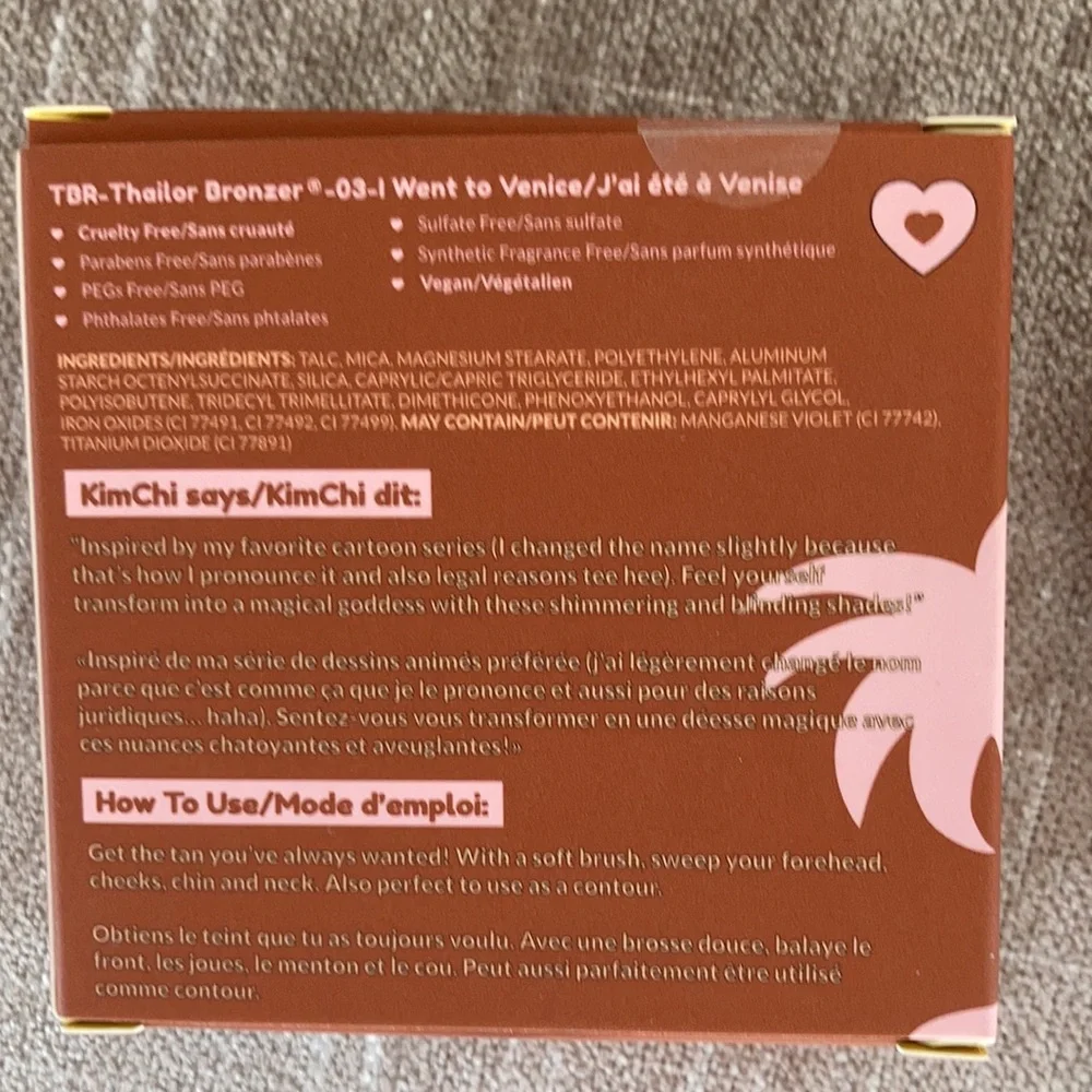 NIB Kim Chi Thailor bronzer #03 “I went to Venice”
